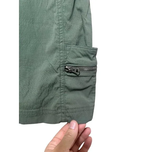 Athleta Trekkie Skort Skirt Womens Size 6 Green Cargo Outdoors Hiking Athleisure